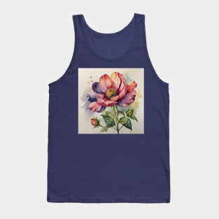 Pink Flower Tank Top